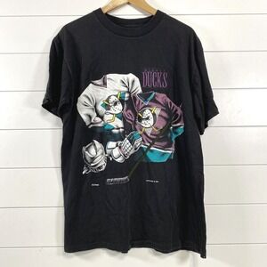 Vintage Mighty Ducks Shirt Mens Large NHL‎ Hockey Disney Nutmeg Mills 90s Tee